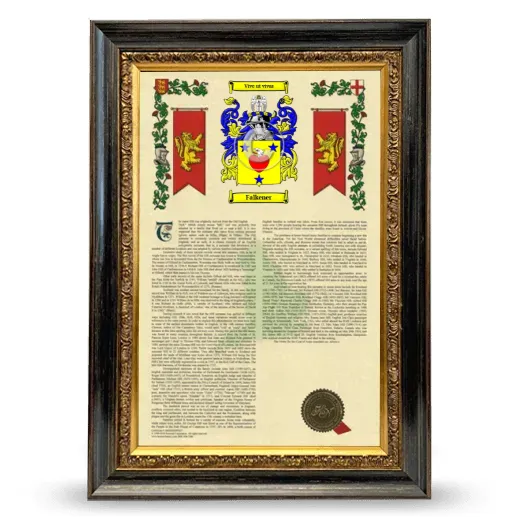 Falkener Armorial History Framed - Heirloom