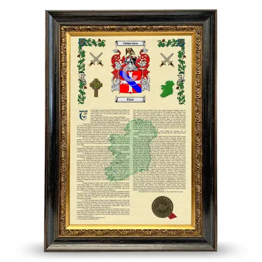 Fare Armorial History Framed - Heirloom