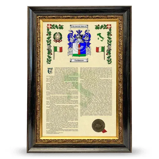 Farinazzo Armorial History Framed - Heirloom
