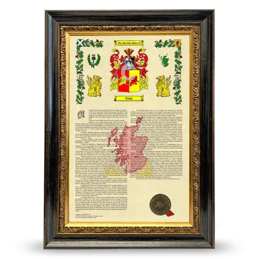 Farn Armorial History Framed - Heirloom