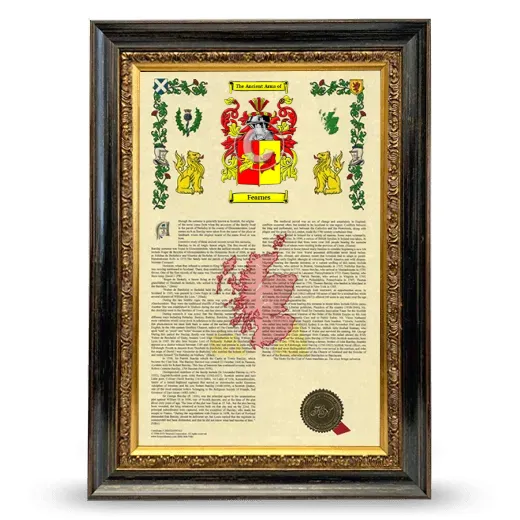 Fearnes Armorial History Framed - Heirloom