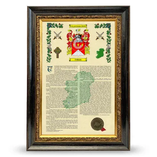 Feiman Armorial History Framed - Heirloom