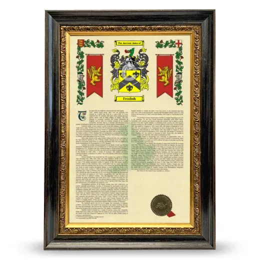 Fenshoh Armorial History Framed - Heirloom