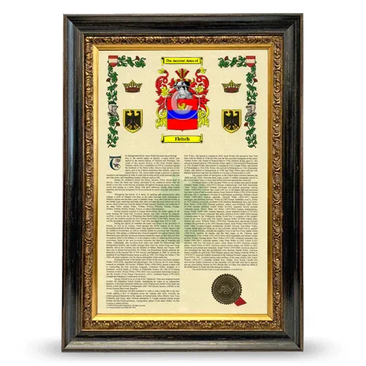 Fleisch Armorial History Framed - Heirloom
