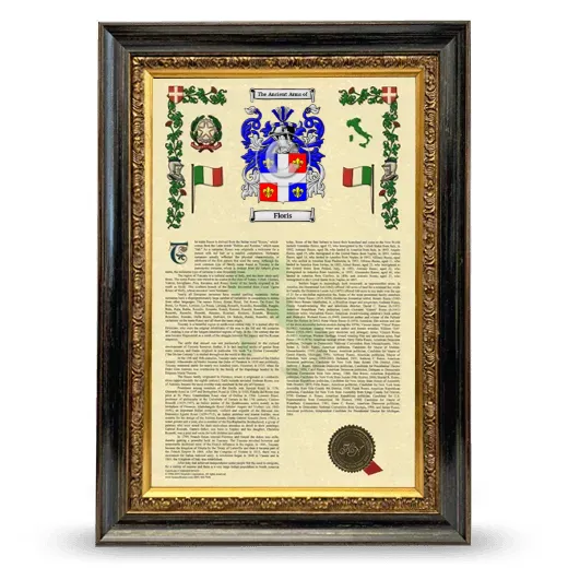Floris Armorial History Framed - Heirloom