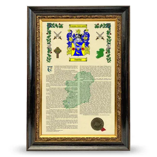 Foorthy Armorial History Framed - Heirloom