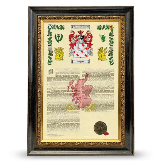 Forgon Armorial History Framed - Heirloom