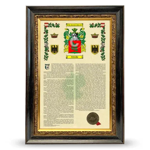 Fritsche Armorial History Framed - Heirloom