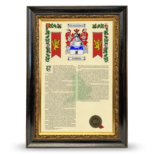 Furbishire Armorial History Framed - Heirloom