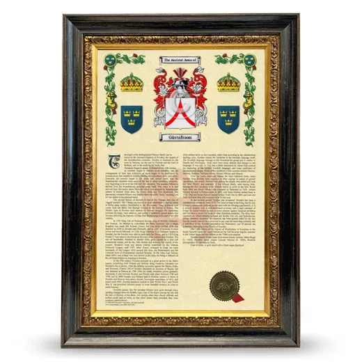 Gústafsson Armorial History Framed - Heirloom