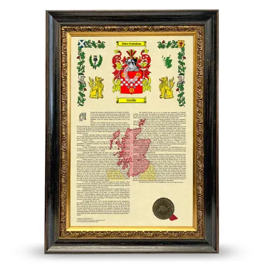 Gaulie Armorial History Framed - Heirloom