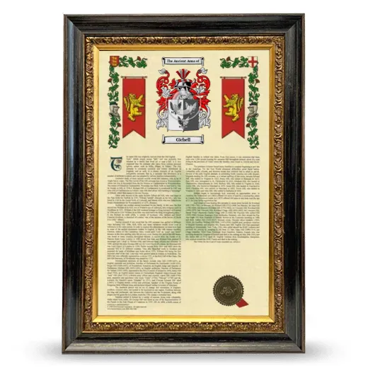 Gichell Armorial History Framed - Heirloom
