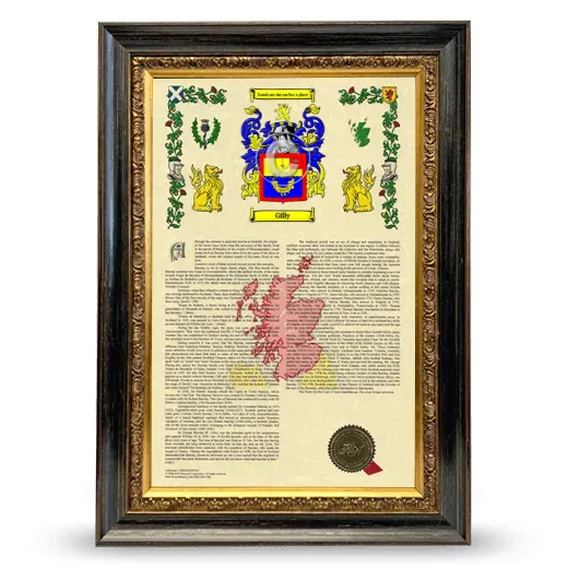 Gilly Armorial History Framed - Heirloom