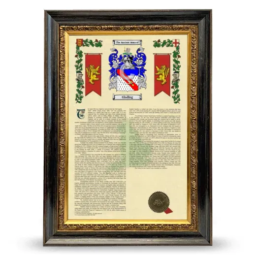 Glading Armorial History Framed - Heirloom