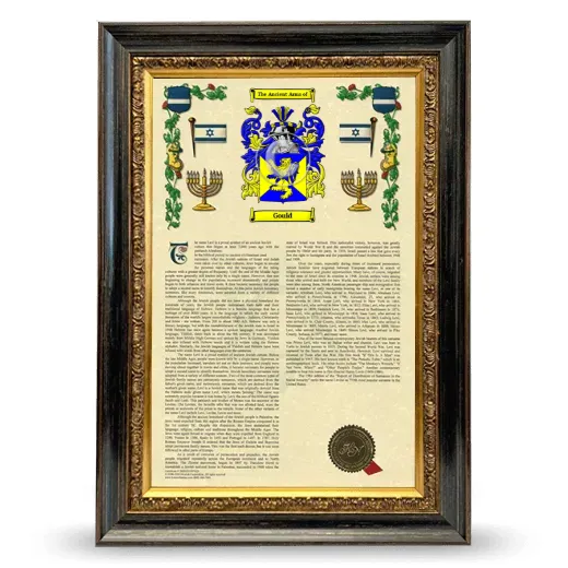 Gould Armorial History Framed - Heirloom