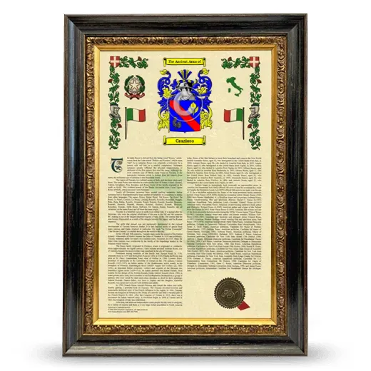 Grazioso Armorial History Framed - Heirloom