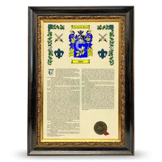 Guine Armorial History Framed - Heirloom