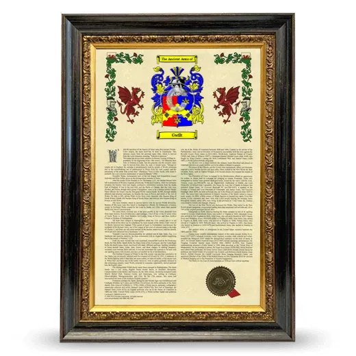 Gwilt Armorial History Framed - Heirloom