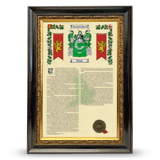 Hamm Armorial History Framed - Heirloom
