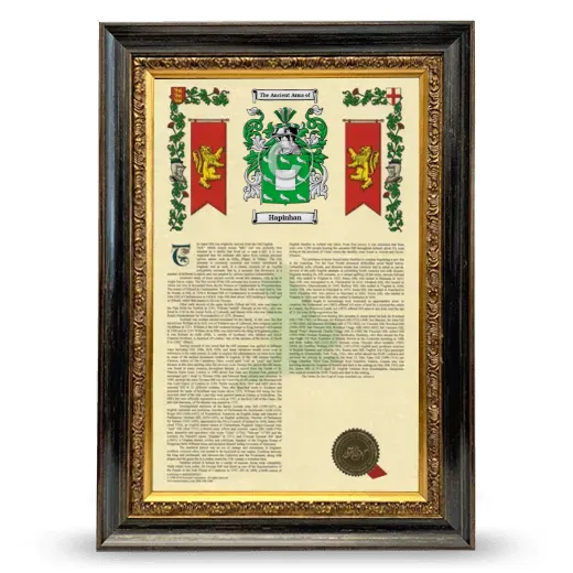 Hapinhan Armorial History Framed - Heirloom