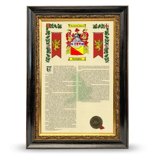 Hardyghan Armorial History Framed - Heirloom