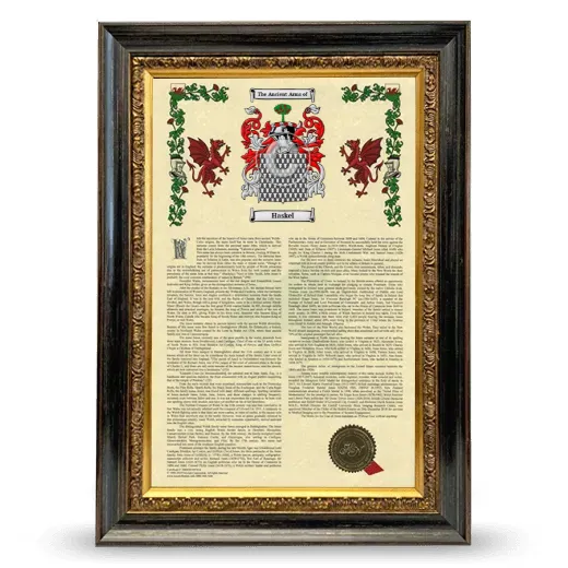 Haskel Armorial History Framed - Heirloom