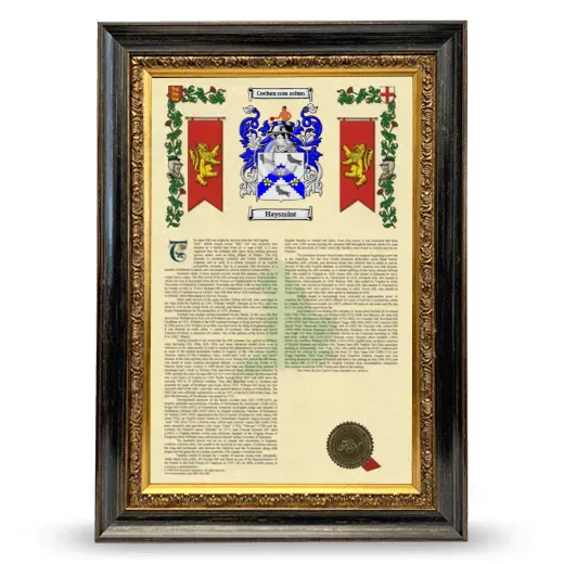 Haysmint Armorial History Framed - Heirloom