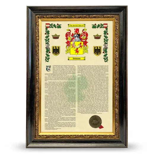 Heimans Armorial History Framed - Heirloom
