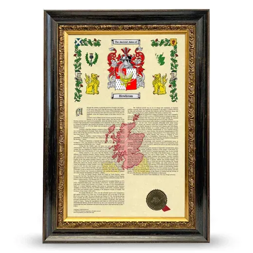 Hewiston Armorial History Framed - Heirloom