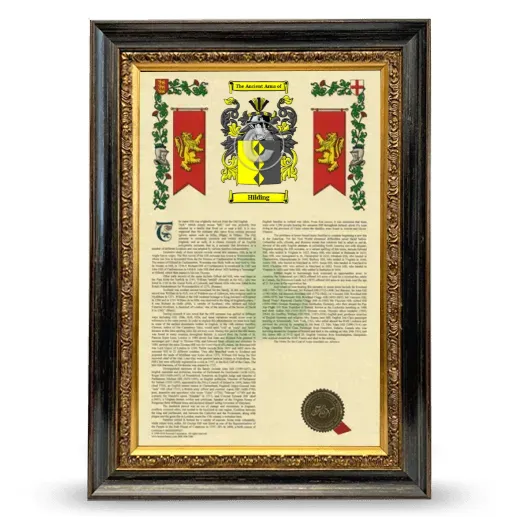 Hilding Armorial History Framed - Heirloom