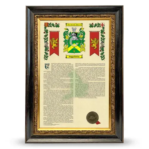 Huggeforthy Armorial History Framed - Heirloom