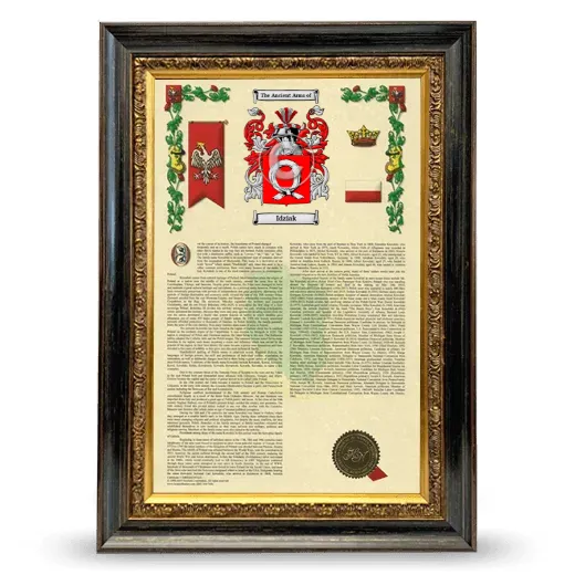 Idziak Armorial History Framed - Heirloom