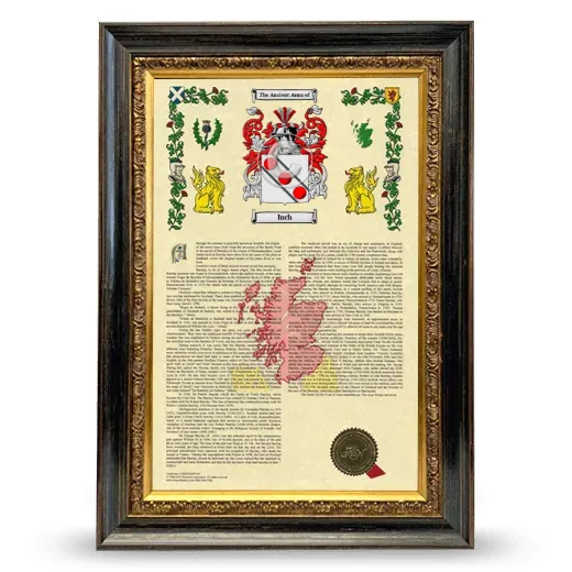 Inch Armorial History Framed - Heirloom