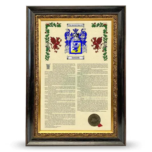 Iorworth Armorial History Framed - Heirloom