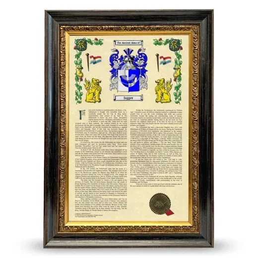 Jagger Armorial History Framed - Heirloom