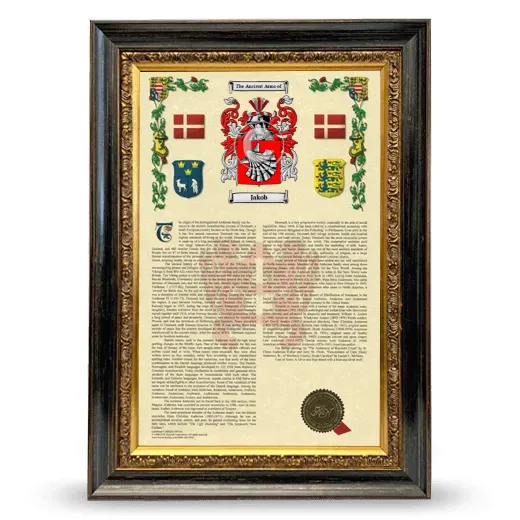 Jakob Armorial History Framed - Heirloom