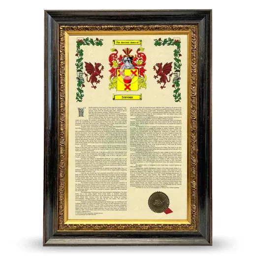 Jeavons Armorial History Framed - Heirloom