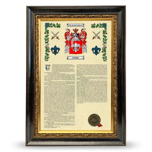 Jermyn Armorial History Framed - Heirloom