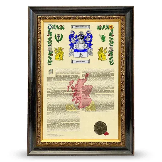 Jimisomb Armorial History Framed - Heirloom