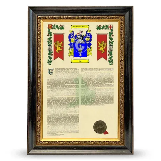 Jue Armorial History Framed - Heirloom