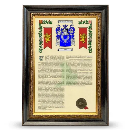 Jule Armorial History Framed - Heirloom
