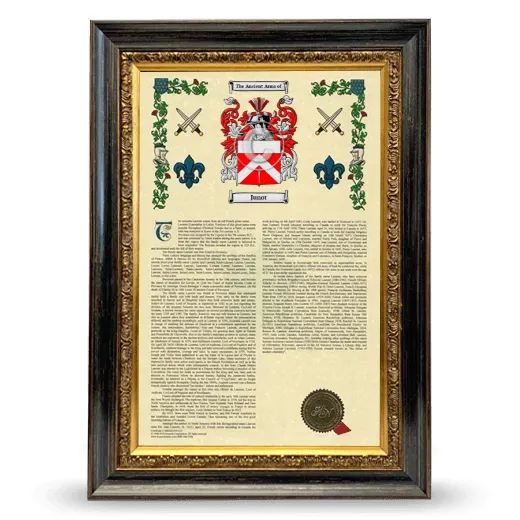 Junot Armorial History Framed - Heirloom