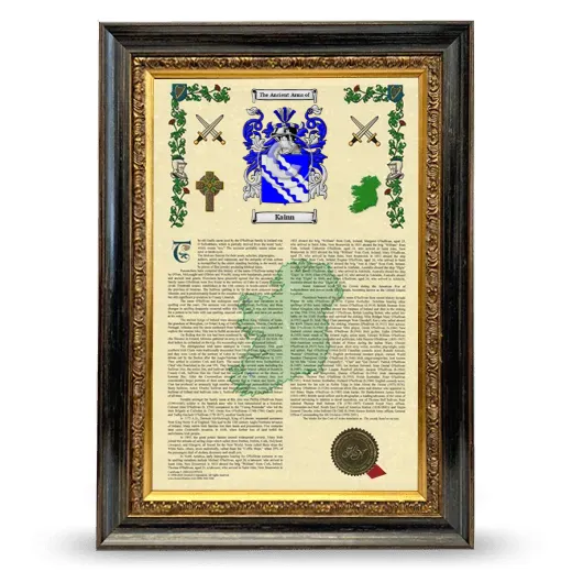 Kainn Armorial History Framed - Heirloom