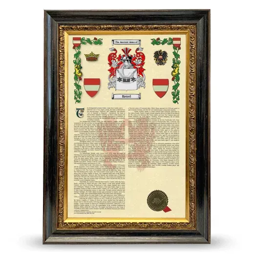 Ketrel Armorial History Framed - Heirloom