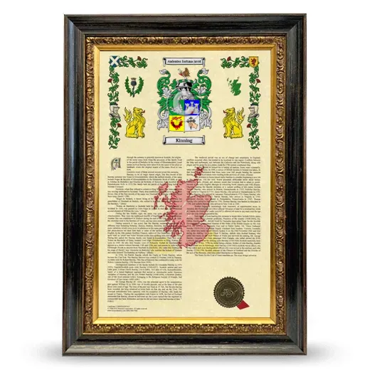 Kinning Armorial History Framed - Heirloom