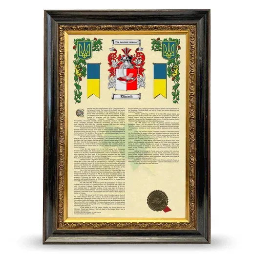 Klimach Armorial History Framed - Heirloom