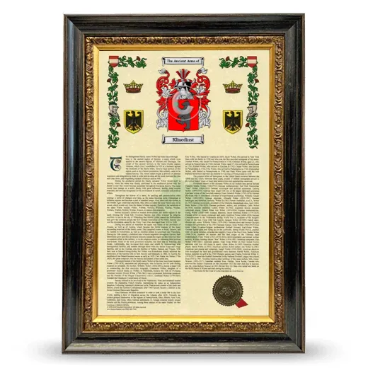 Klinedinst Armorial History Framed - Heirloom