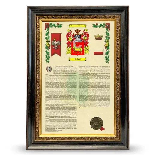 Kofahl Armorial History Framed - Heirloom