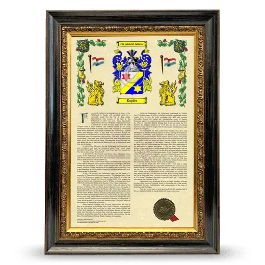 Kupfer Armorial History Framed - Heirloom