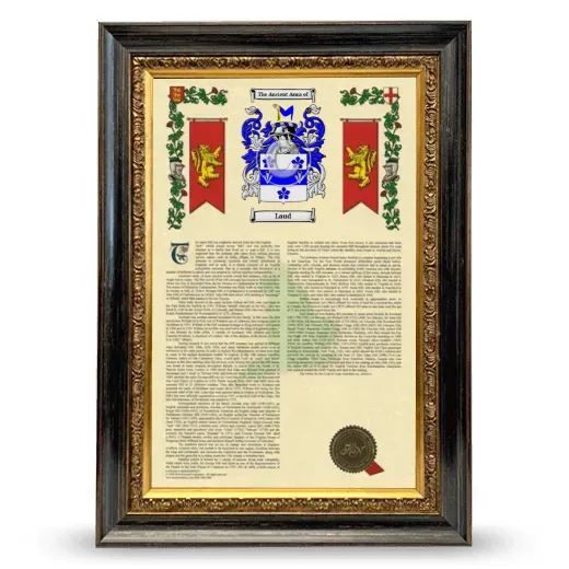 Laud Armorial History Framed - Heirloom